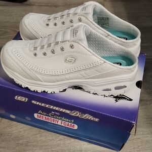 Skechers Women's D'Lites White Sneakers